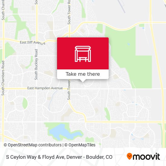 S Ceylon Way & Floyd Ave map