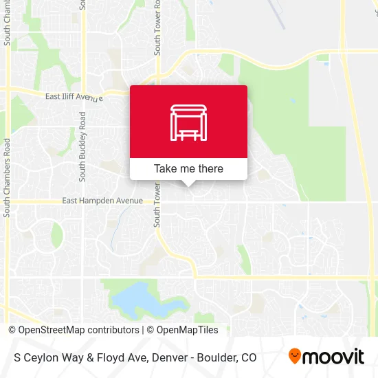 S Ceylon Way & Floyd Ave map