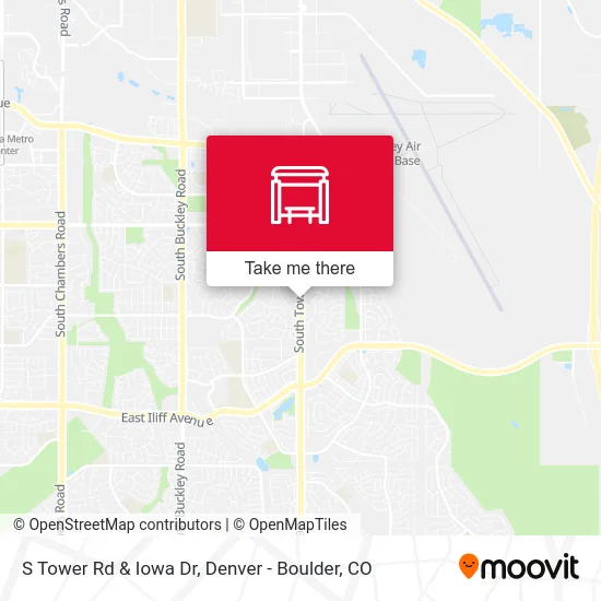 S Tower Rd & Iowa Dr map
