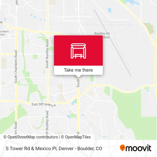 S Tower Rd & Mexico Pl map