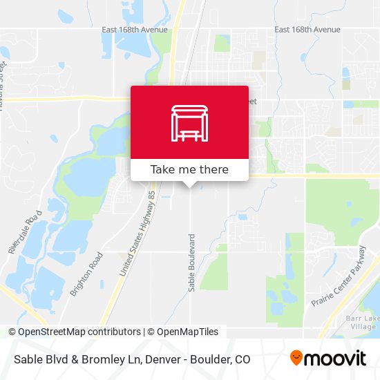 Sable Blvd & Bromley Ln map