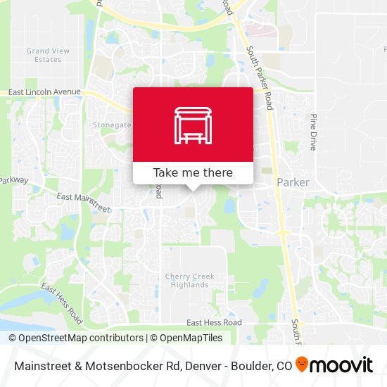 Mainstreet & Motsenbocker Rd map