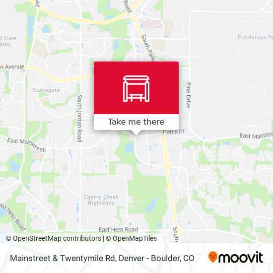 Mainstreet & Twentymile Rd map