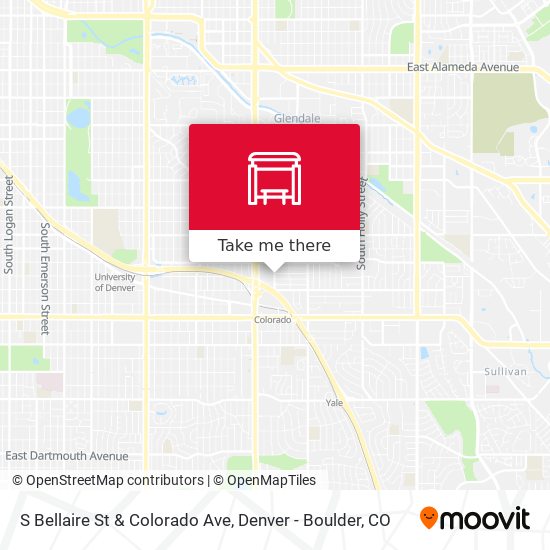 Mapa de S Bellaire St & Colorado Ave