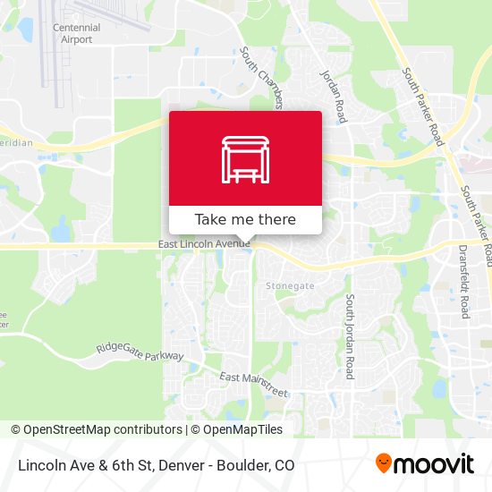 Lincoln Ave & 6th St map