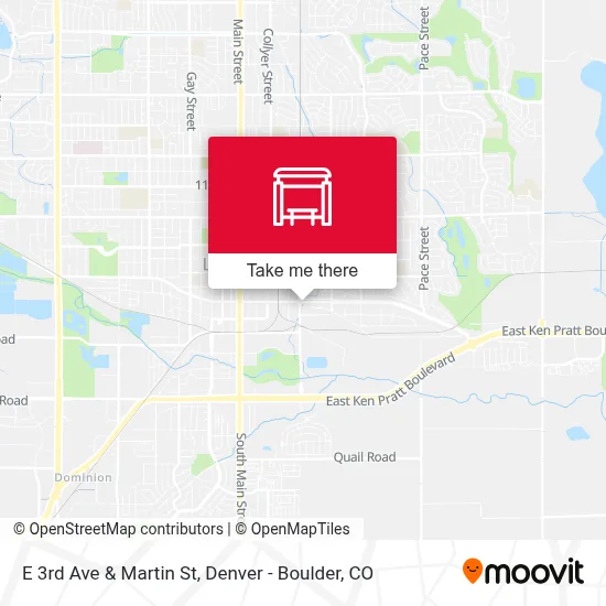 E 3rd Ave & Martin St map