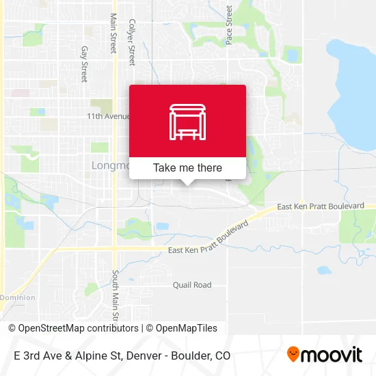 Mapa de E 3rd Ave & Alpine St