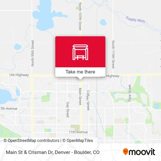 Main St & Crisman Dr map