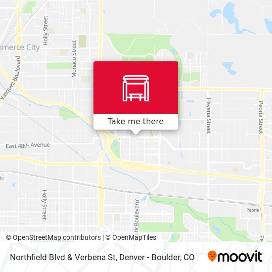 Northfield Blvd & Verbena St map
