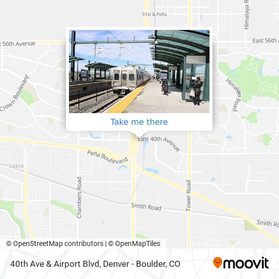 40th Ave & Airport Blvd map