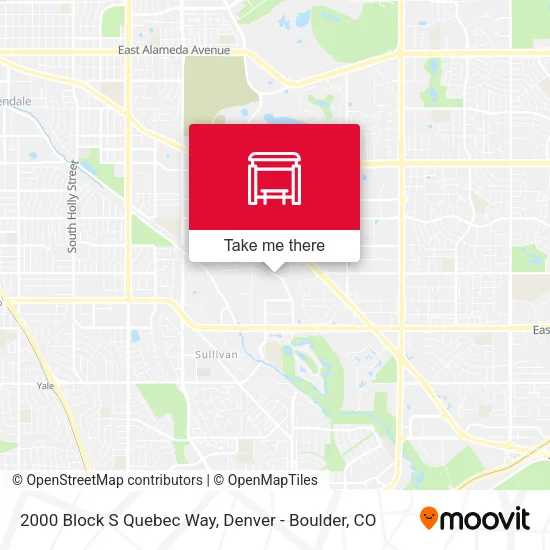 2000 Block S Quebec Way map