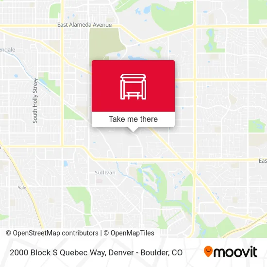 2000 Block S Quebec Way map