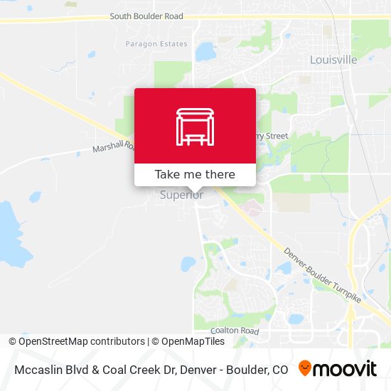 Mccaslin Blvd & Coal Creek Dr map