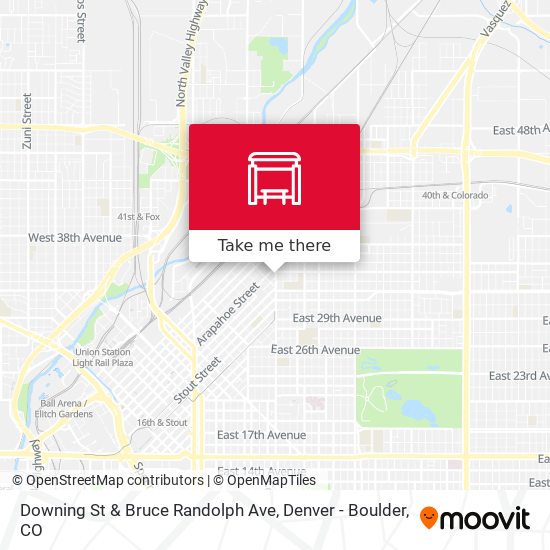 Downing St & Bruce Randolph Ave map