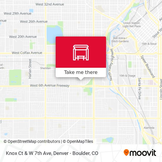 Knox Ct & W 7th Ave map