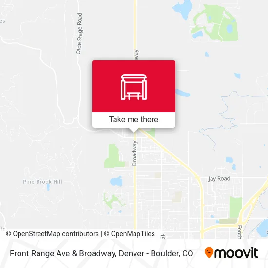 Mapa de Front Range Ave & Broadway