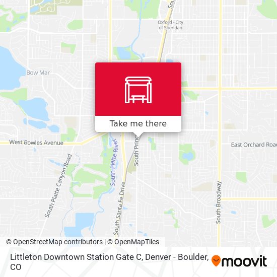 Littleton Downtown Station Gate C map