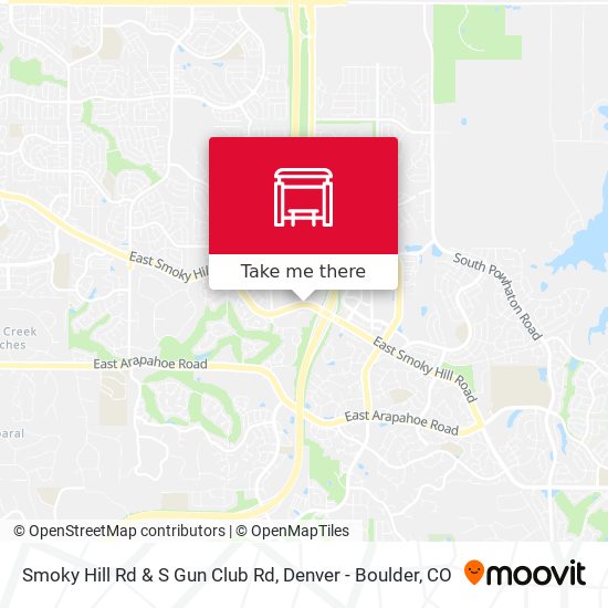 Smoky Hill Rd & S Gun Club Rd map