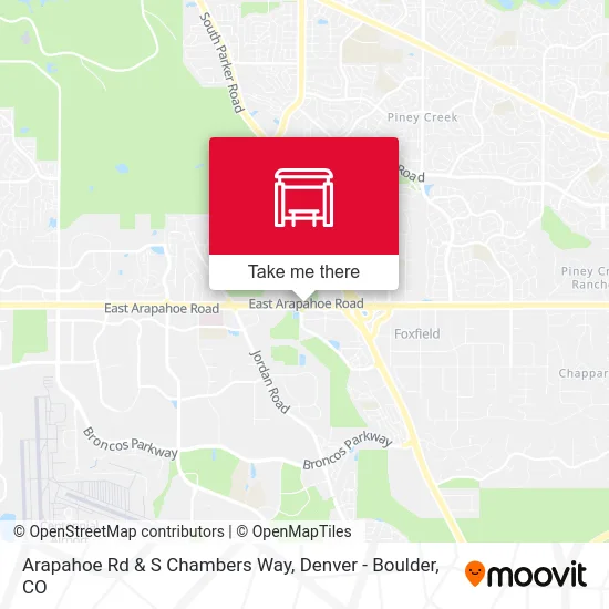 Arapahoe Rd & S Chambers Way map