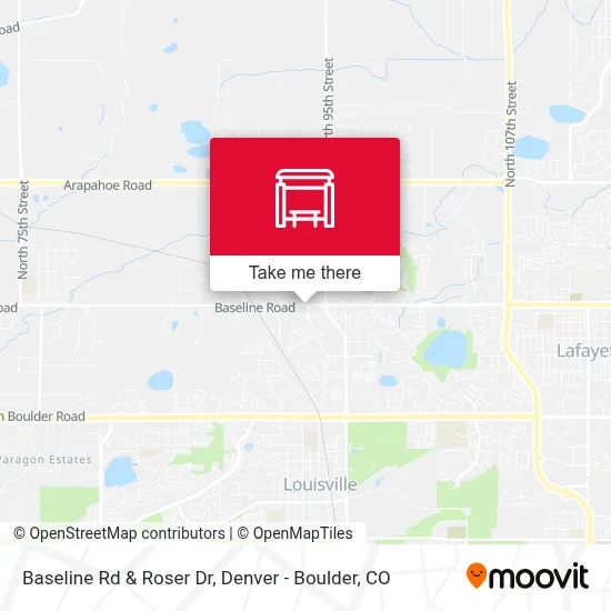 Baseline Rd & Roser Dr map