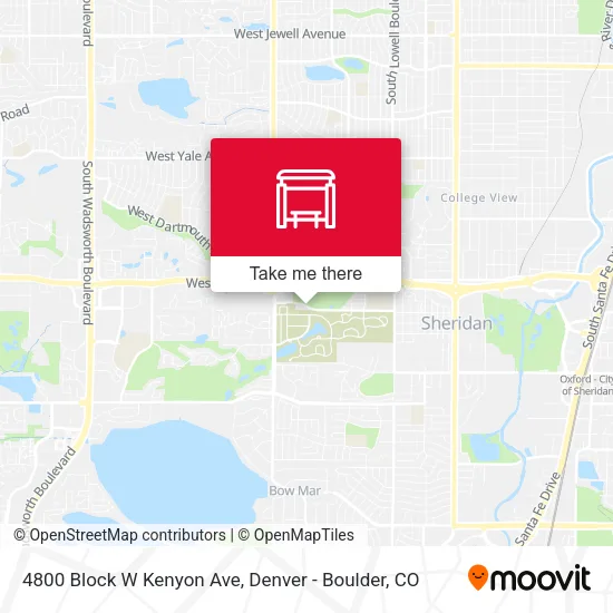 4800 Block W Kenyon Ave map