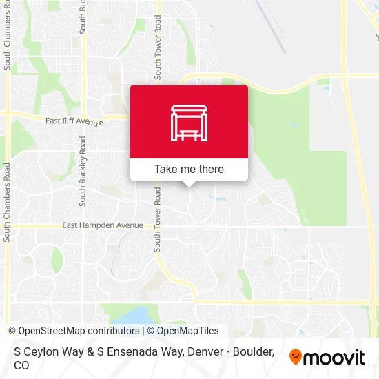 S Ceylon Way & S Ensenada Way map