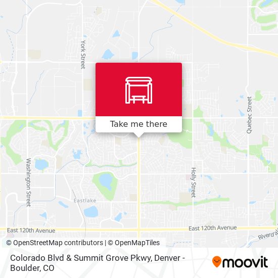 Colorado Blvd & Summit Grove Pkwy map