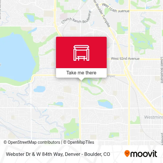 Webster Dr & W 84th Way map