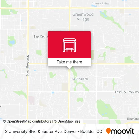 Mapa de S University Blvd & Easter Ave