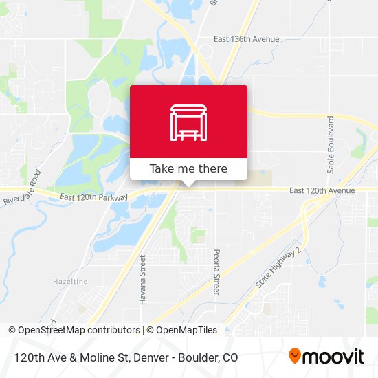 120th Ave & Moline St map