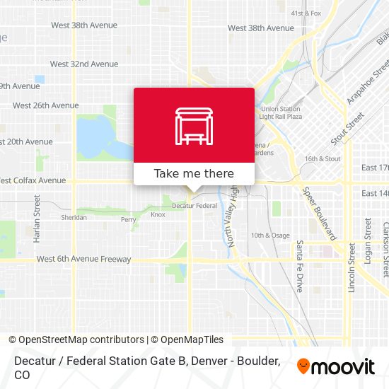 Decatur / Federal Station Gate B map