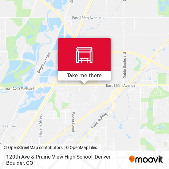120th Ave & Prairie View High School map