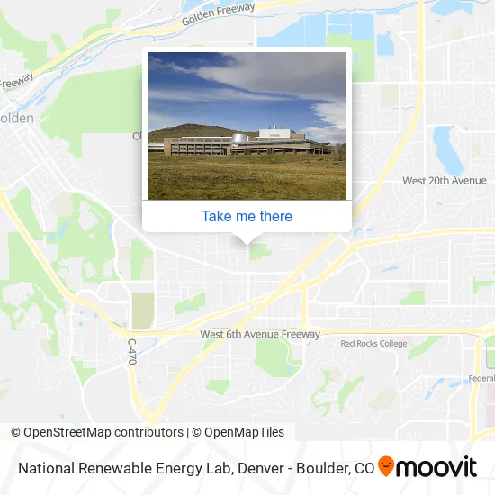 National Renewable Energy Lab map