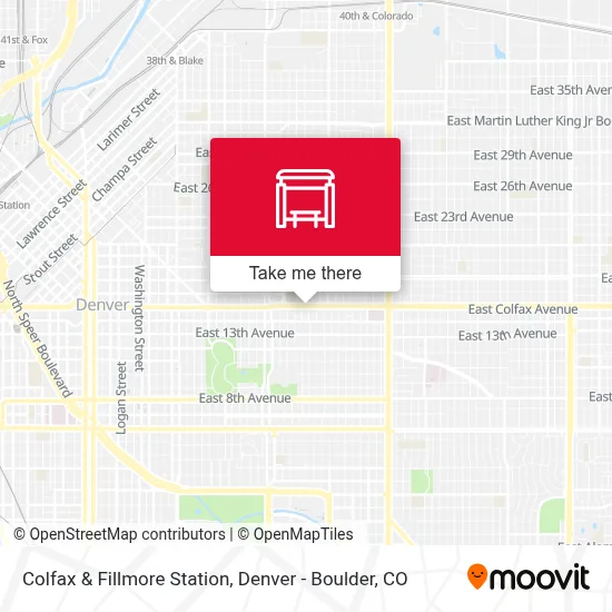 Colfax & Fillmore Station map