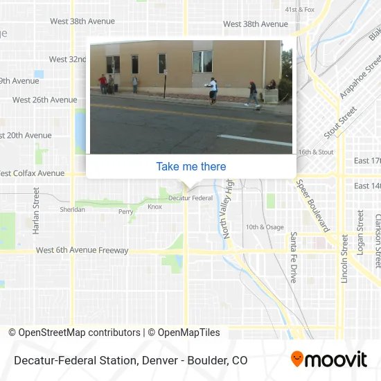 Decatur-Federal Station map