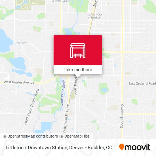 Littleton / Downtown Station map