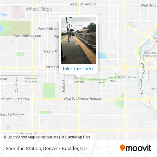 Sheridan Station map