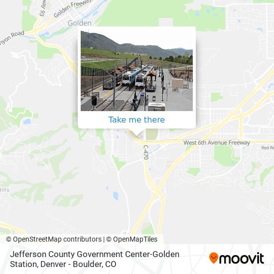 Jefferson County Government Center-Golden Station map