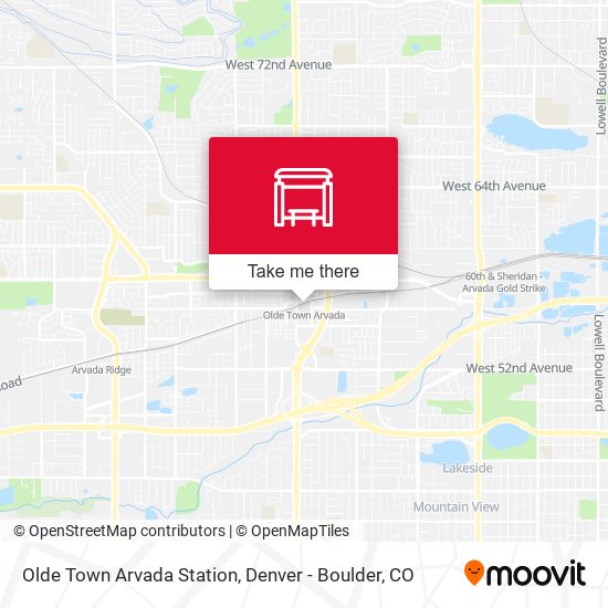 Olde Town Arvada Station map