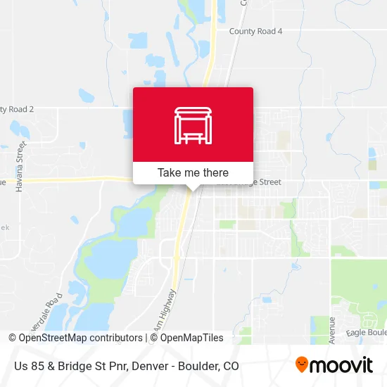 Us 85 & Bridge St Pnr map