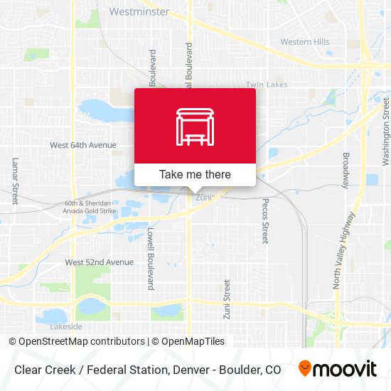 Clear Creek / Federal Station map