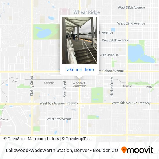 Lakewood-Wadsworth Station map