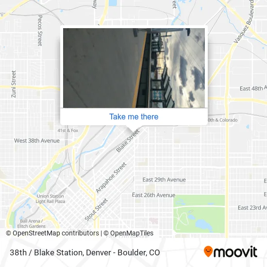 Mapa de 38th / Blake Station