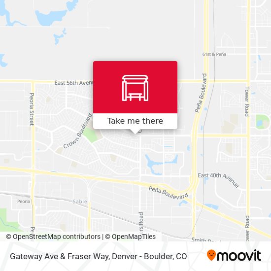 Gateway Ave & Fraser Way map