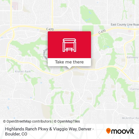 Mapa de Highlands Ranch Pkwy & Viaggio Way