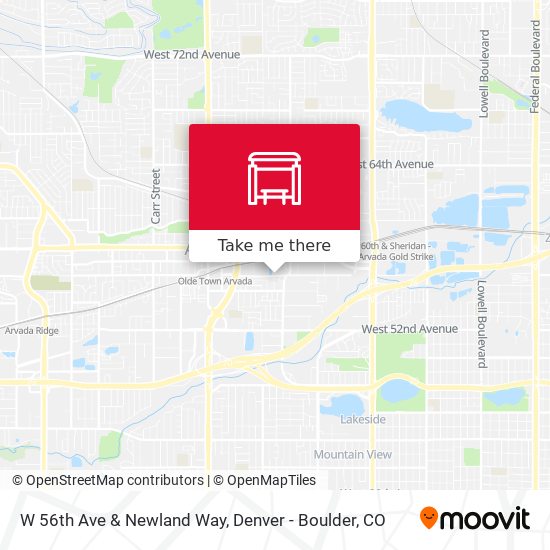 W 56th Ave & Newland Way map