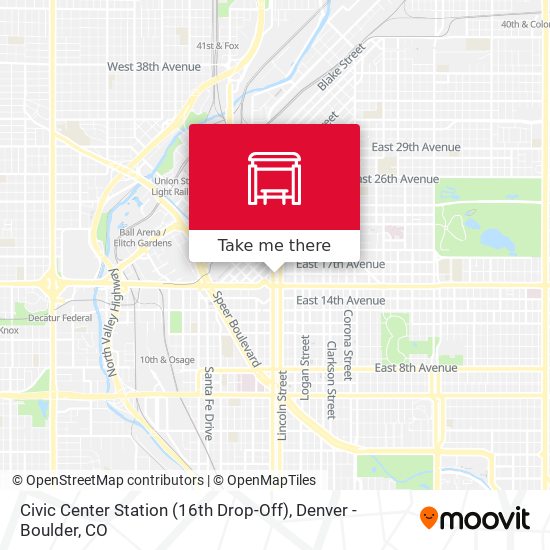 Mapa de Civic Center Station (16th Drop-Off)