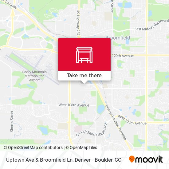Uptown Ave & Broomfield Ln map