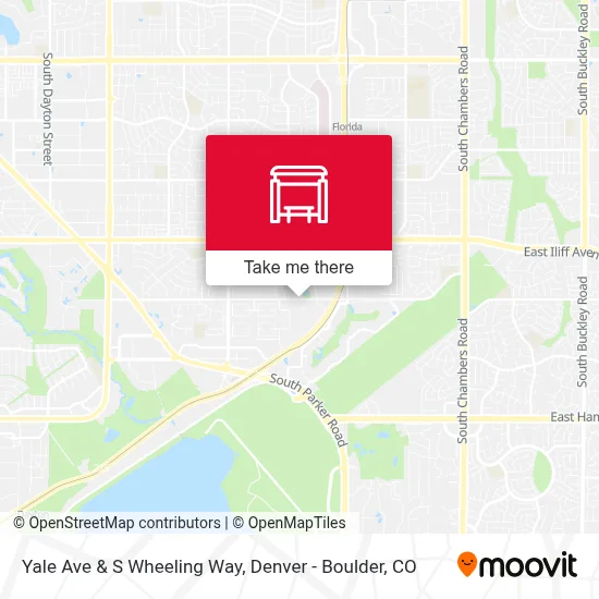 Yale Ave & S Wheeling Way map