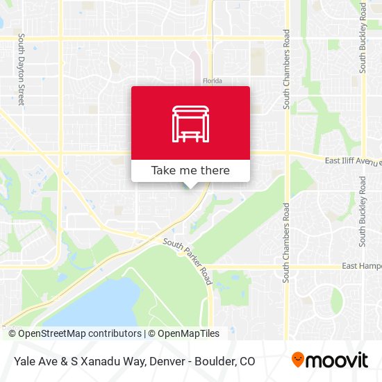 Yale Ave & S Xanadu Way map